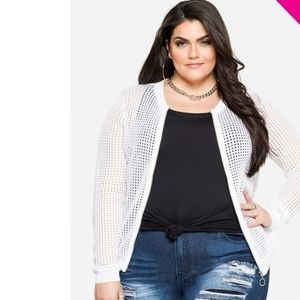 CARDIGAN BOMBER JACKET